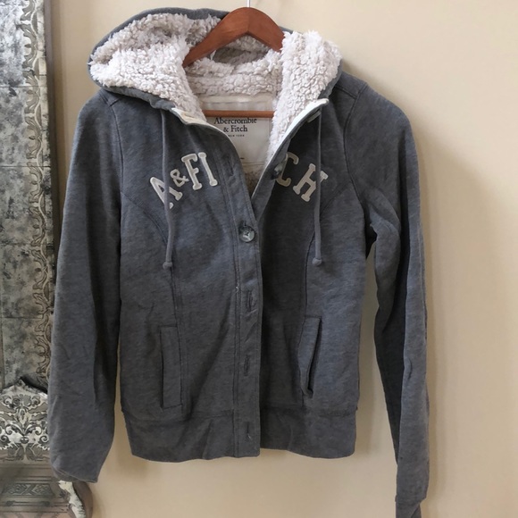 Abercrombie & Fitch Tops - Excellent condition. Button up hoodie